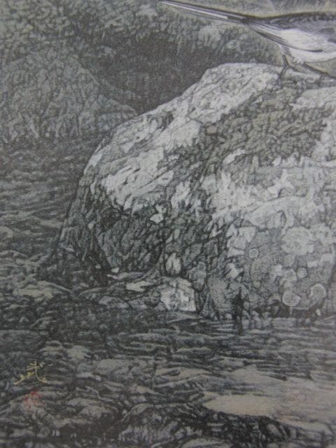 牛尾武、【蒼澄】、希少な額装用画集より、新品額装付、状態良好