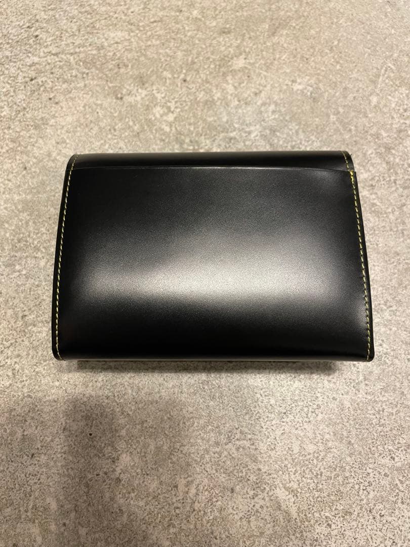 【未使用品】UNO KANDA 黒レザー三つ折り財布