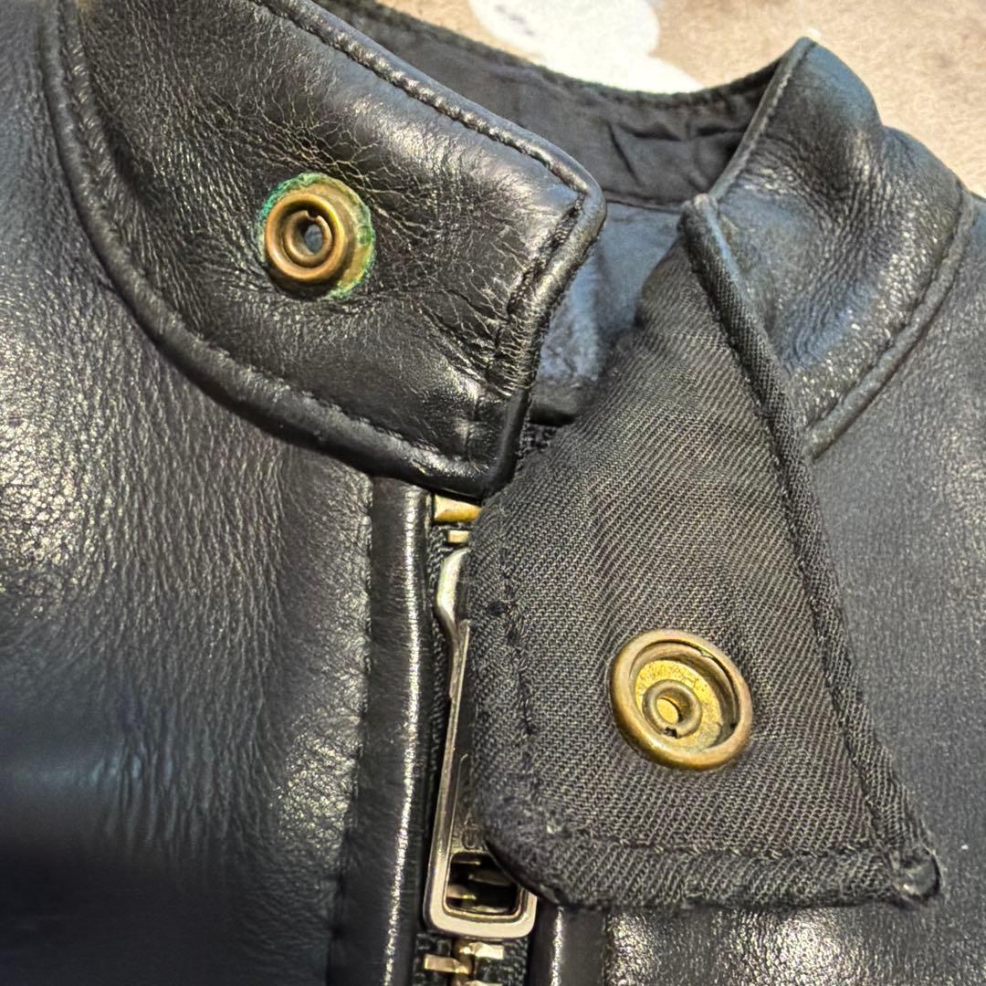 vanson ライダースジャケット シングル レザー Type B 難有