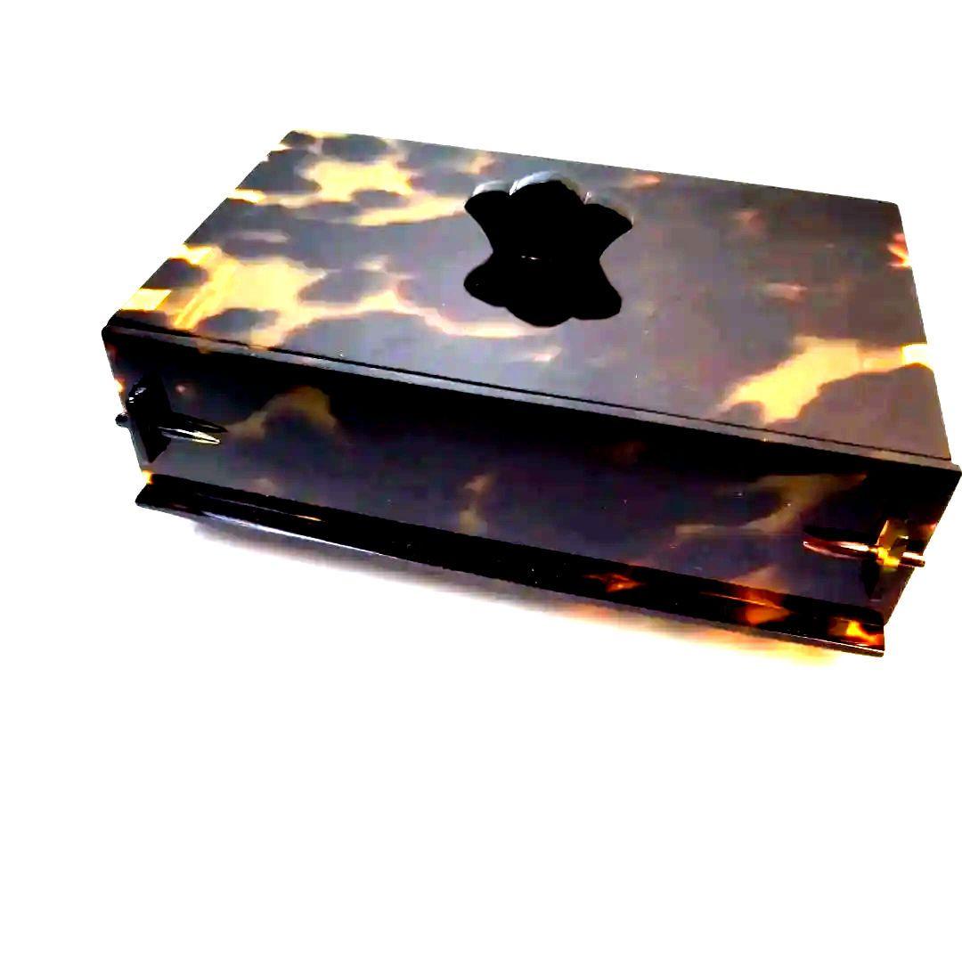 鼈甲　べっこうたばこ入れ