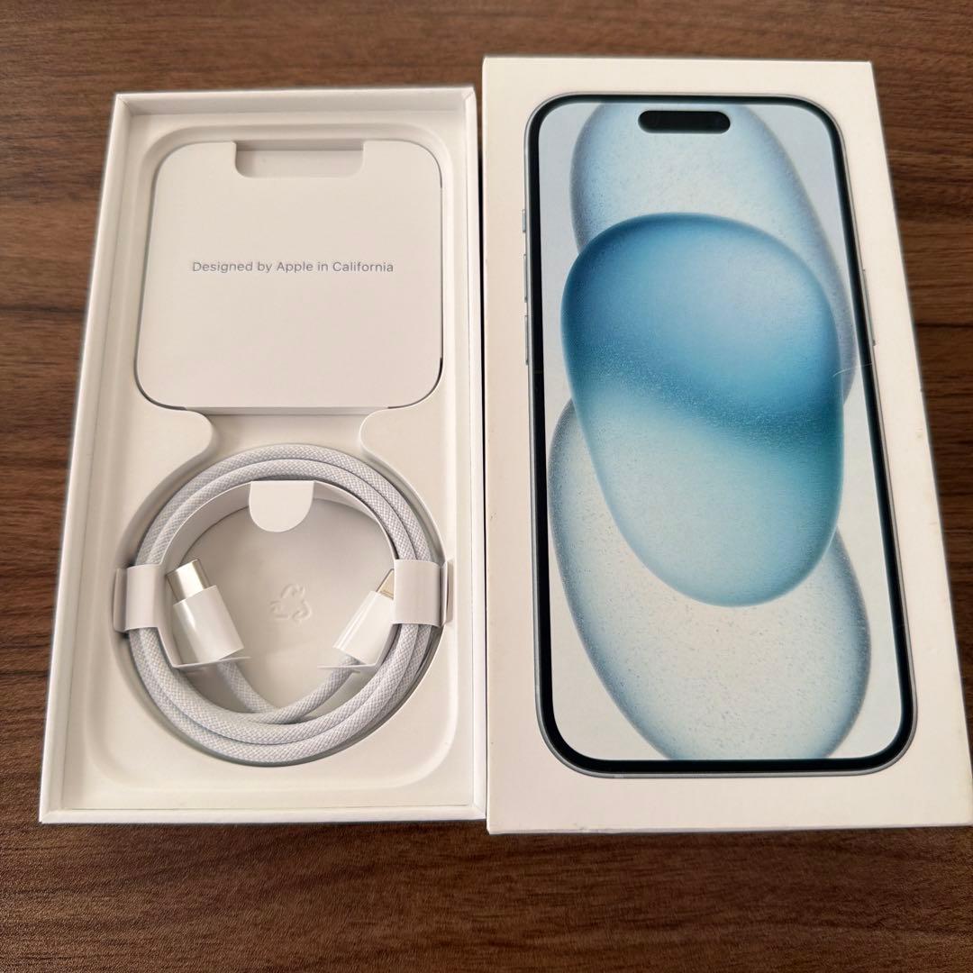 Apple iPhone 15 ブルー 256g 付属品あり