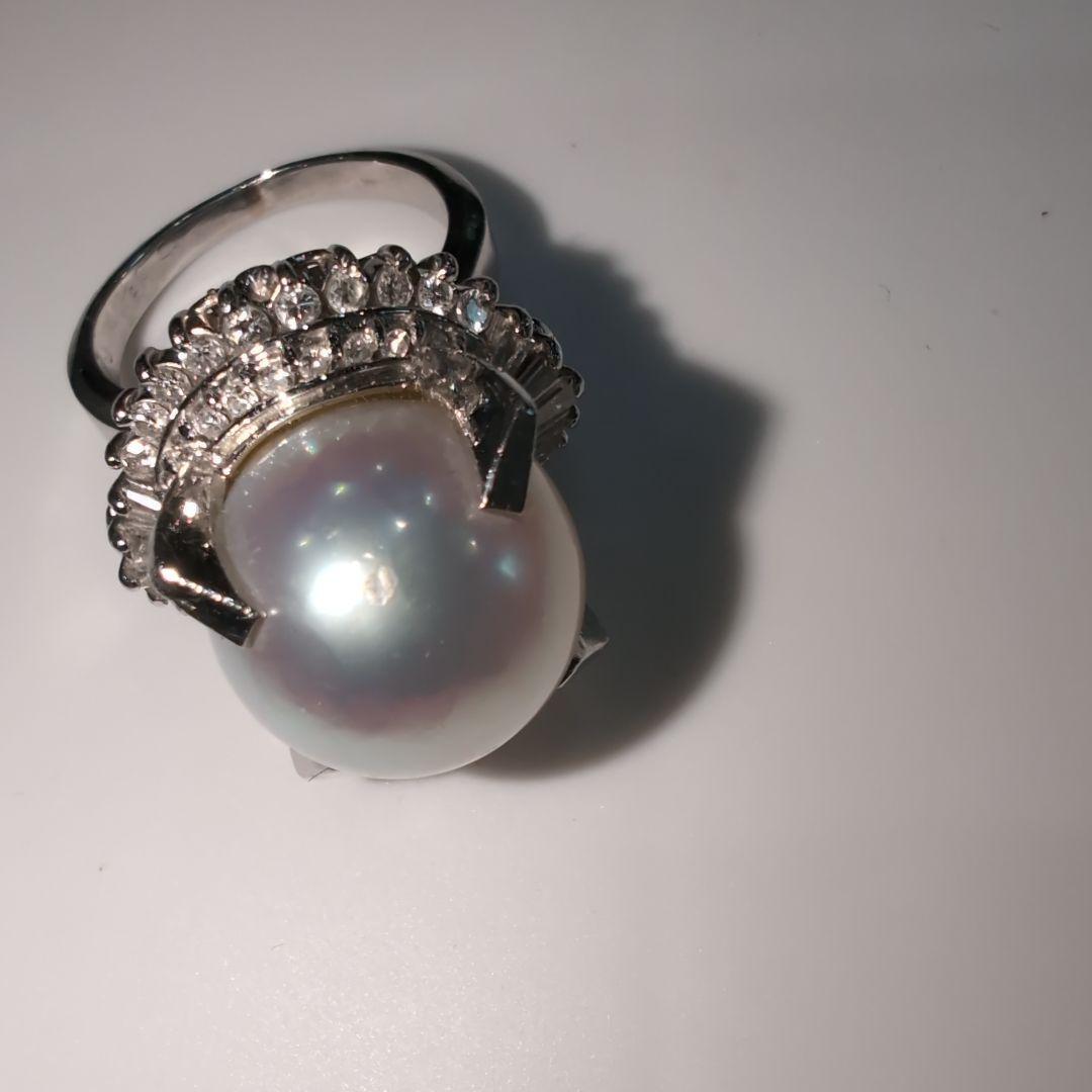 真珠　天然ダイアモンド