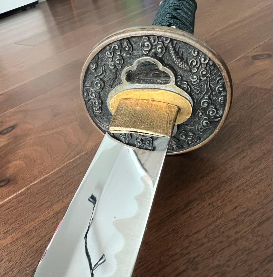 アンティーク模造刀 合金メッキ 刃文 コスプレ 時代劇