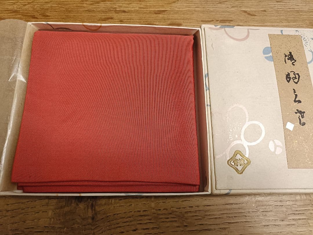 19　北村徳齋　塩瀬帛紗　茶道用帛紗 ローズ