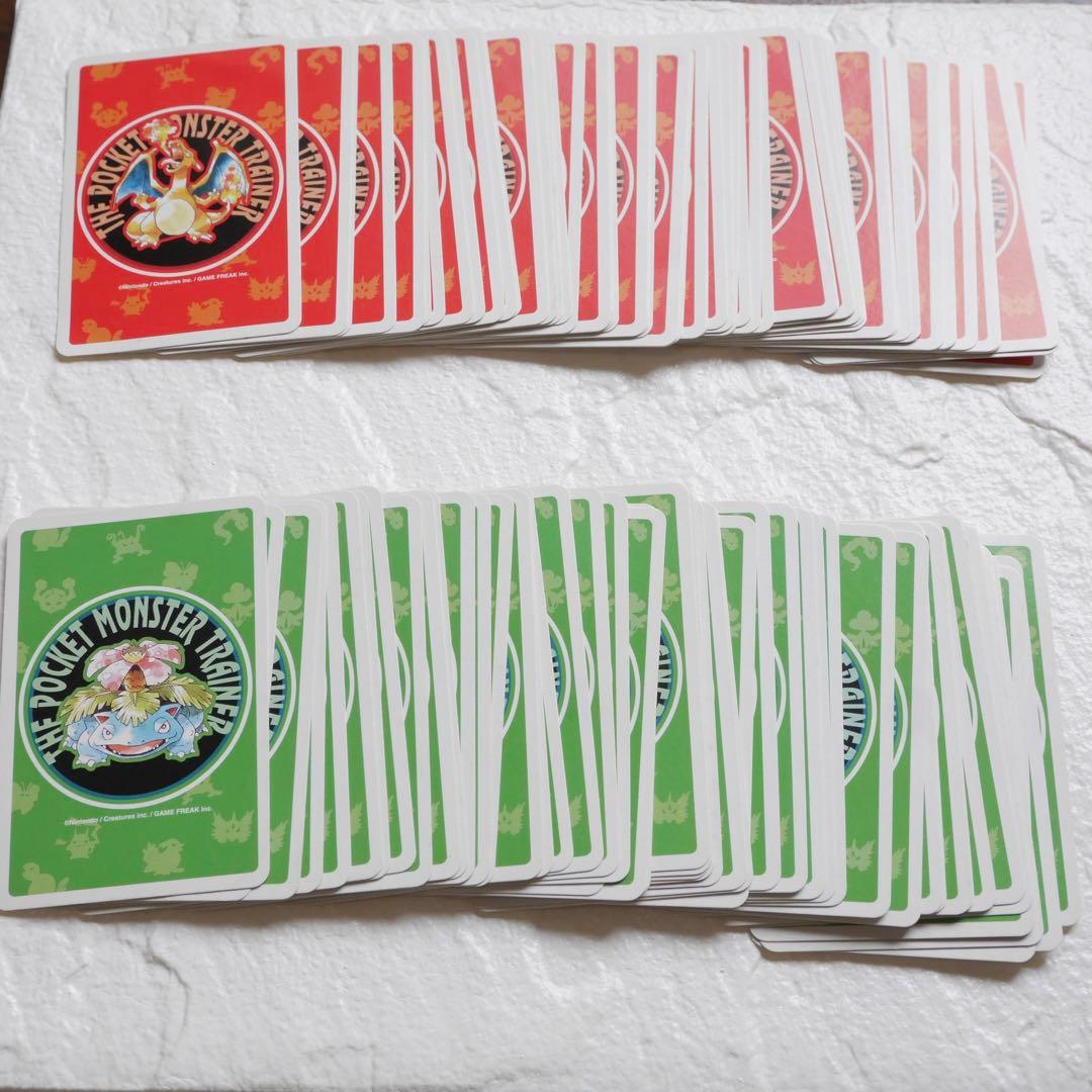 ポケモン　トランプ　赤 緑　ポケットモンスター　任天堂　当時物　初期　1996年