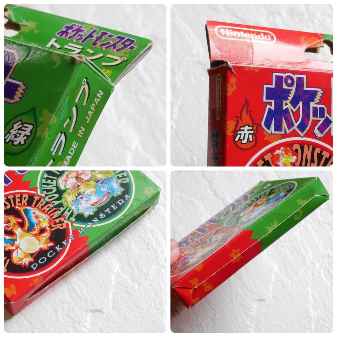 ポケモン　トランプ　赤 緑　ポケットモンスター　任天堂　当時物　初期　1996年