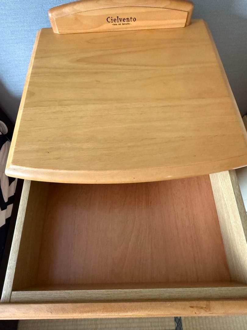 【お引き取りのみでお願いします】ナチュラル木製6段チェスト