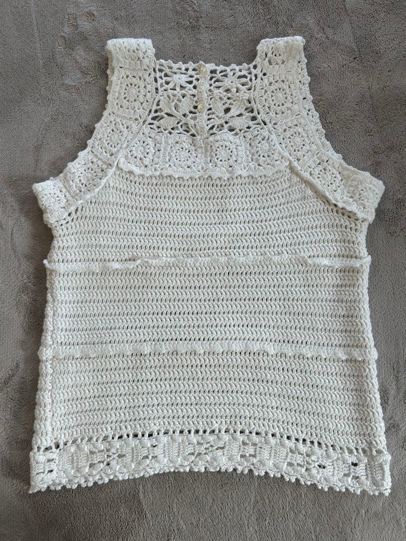 トップス marno Chloe knit tops white