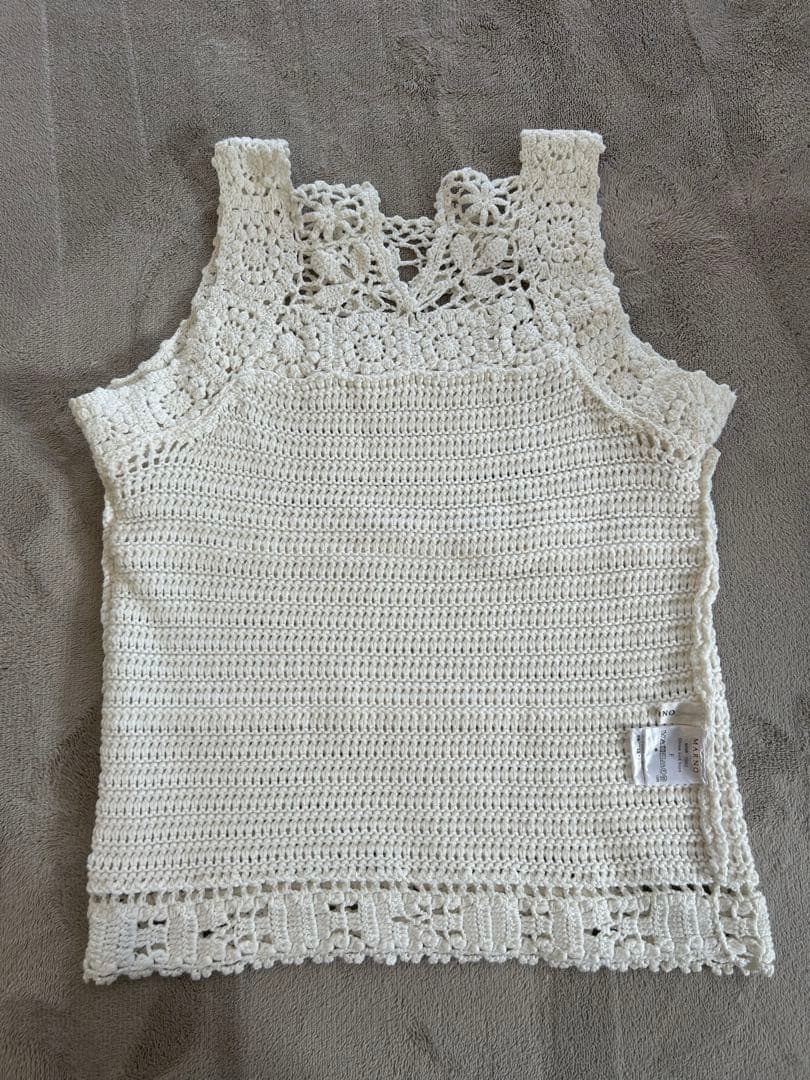 トップス marno Chloe knit tops white