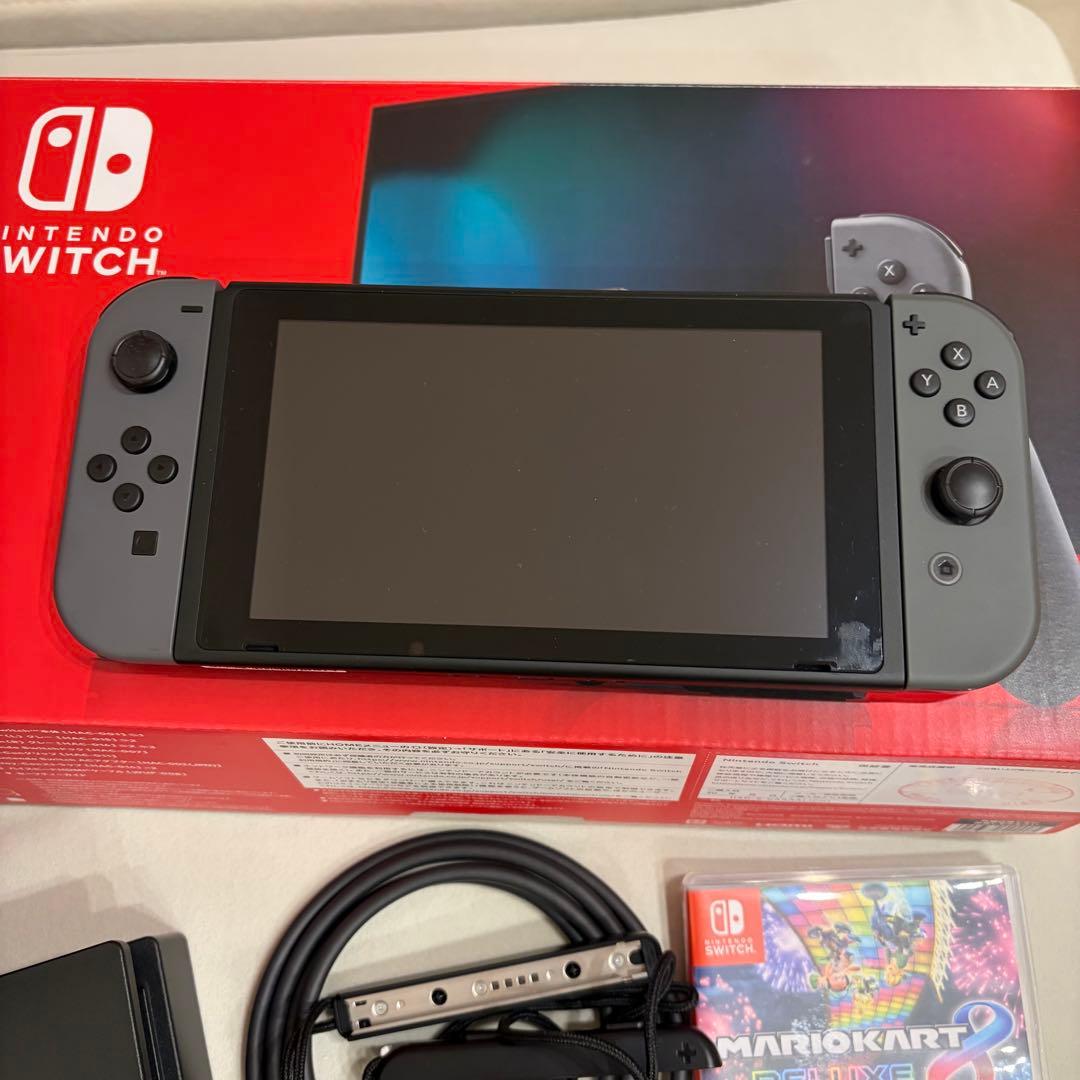 Nintendo Switch 本体 グレー マリオカート同梱