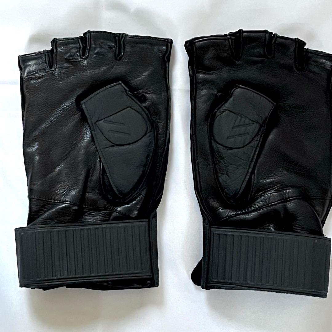 【美品】GUCCI グッチ アディダス グローブ 羊革 ブラック