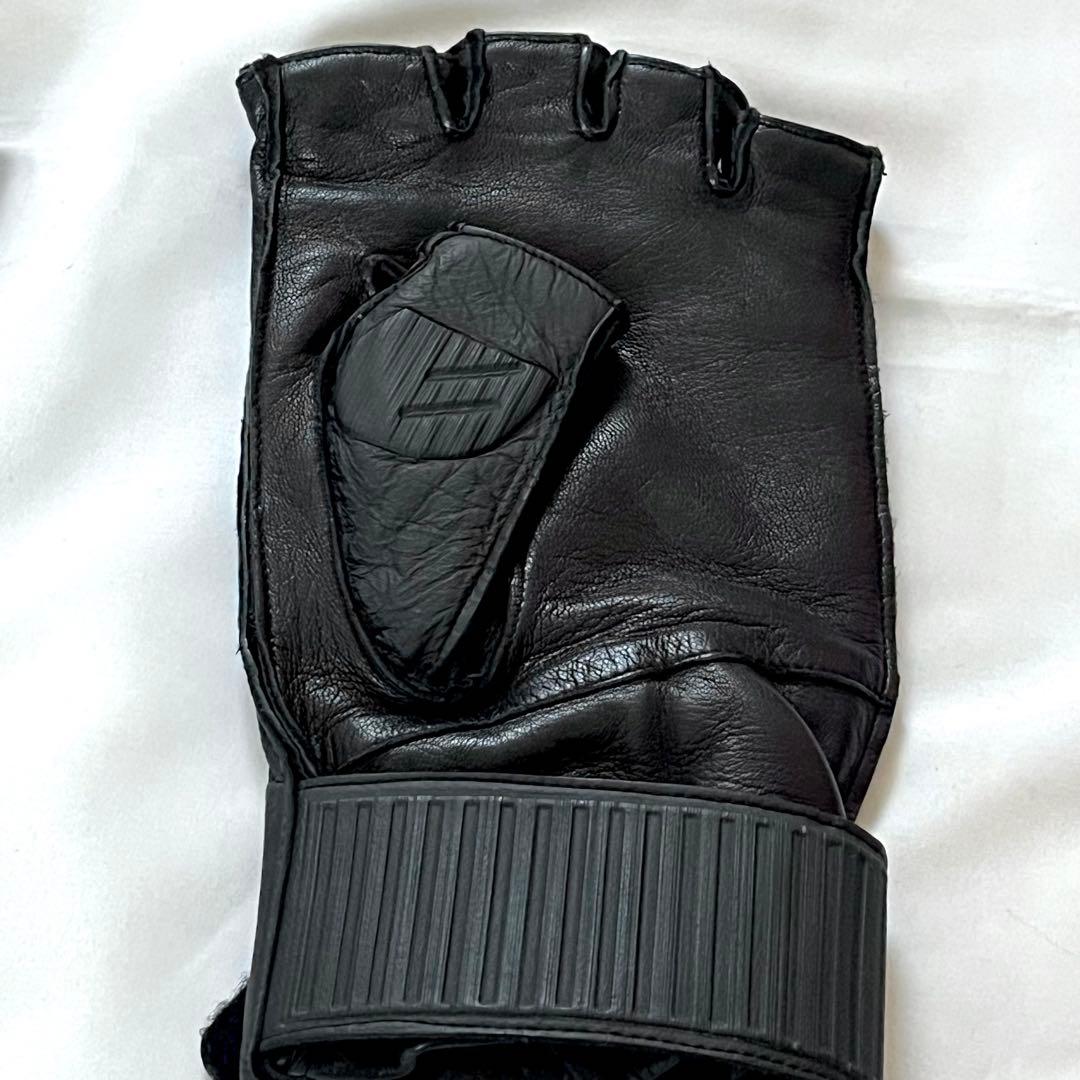 【美品】GUCCI グッチ アディダス グローブ 羊革 ブラック