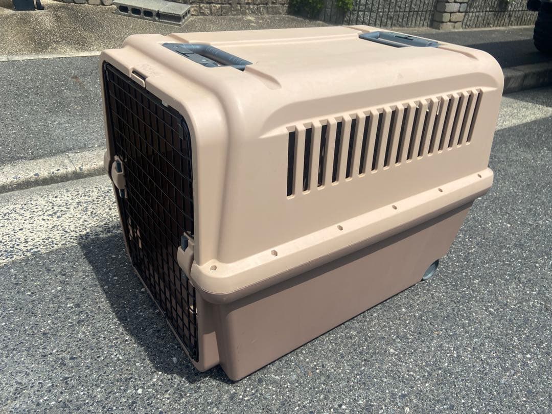 ベージュ犬用ケージ キャリー Richell XL 大型犬