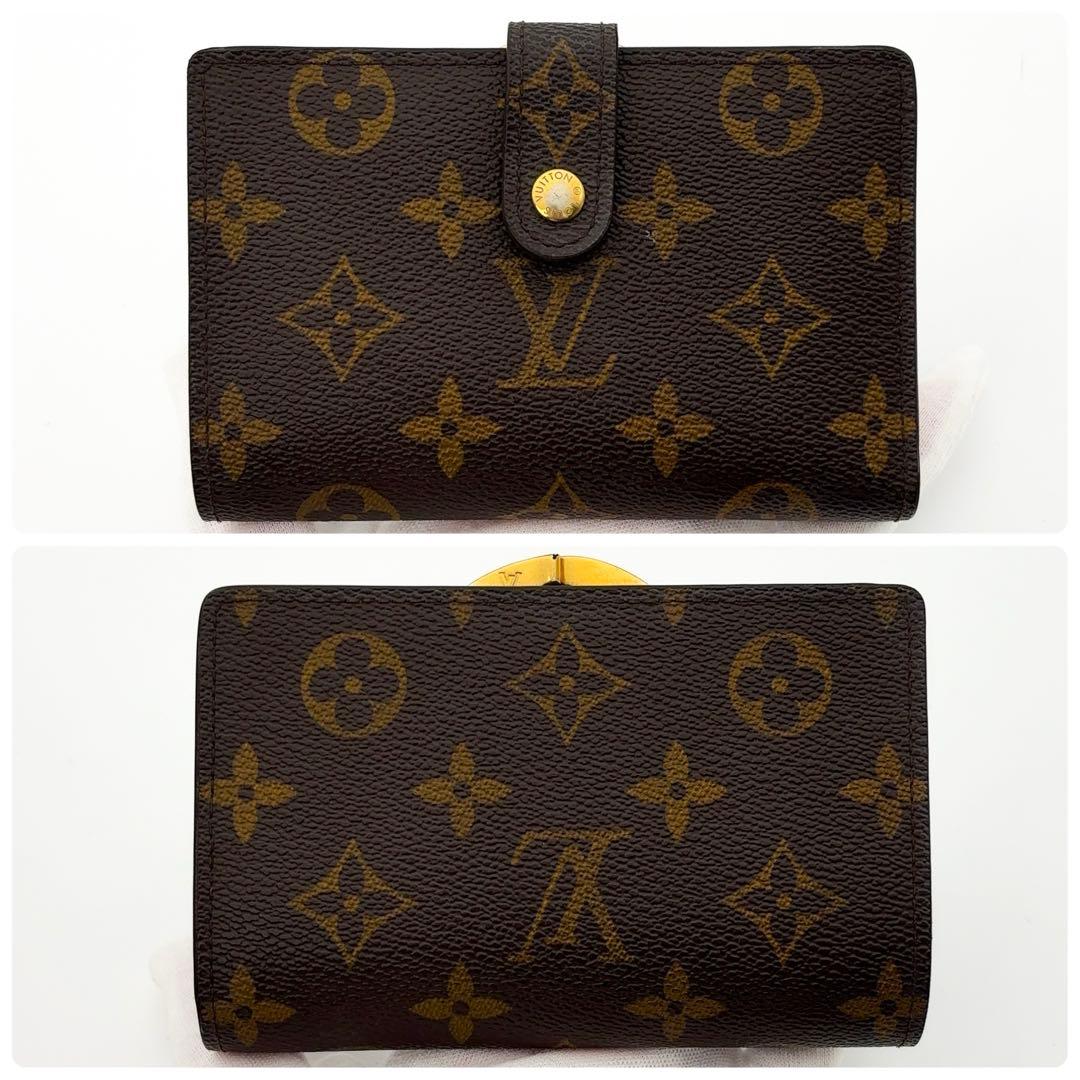 新型★ルイヴィトン ヴィエノワ モノグラム 二つ折り財布 がま口財布