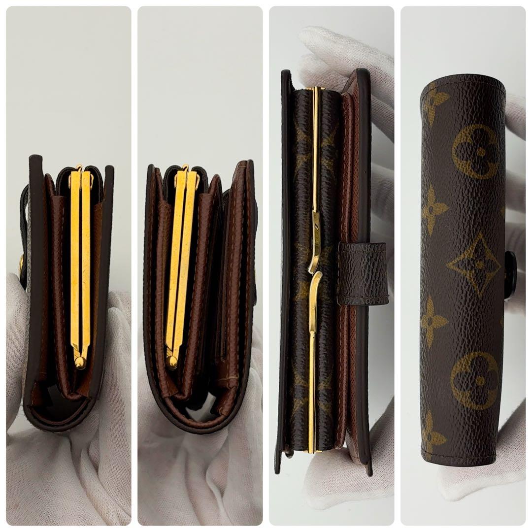 新型★ルイヴィトン ヴィエノワ モノグラム 二つ折り財布 がま口財布