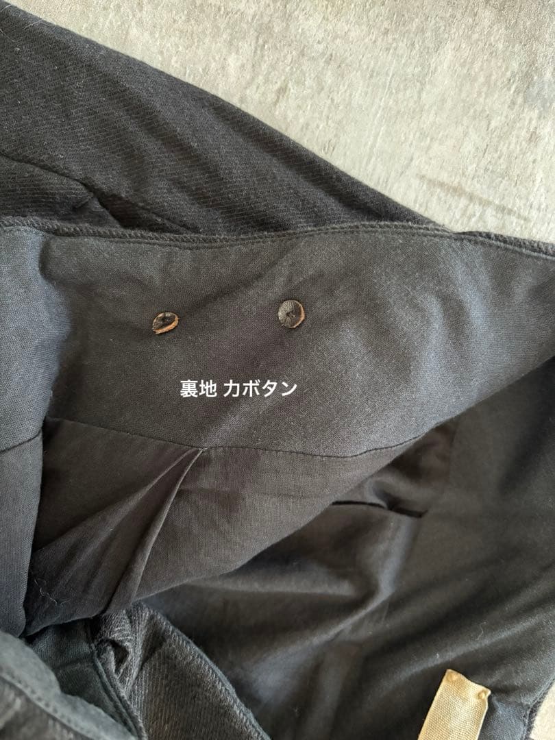 suzuki takayuki リネン ウール ラップワイドパンツ