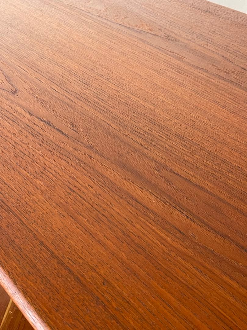 北欧 デンマーク ヴィンテージ チーク オイルフィニッシュ 両袖 デスク