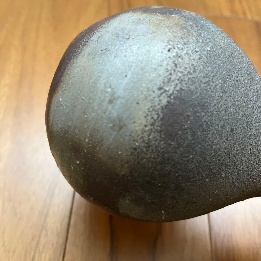 人間国宝　伊勢崎淳 備前焼き　花入れ　花瓶　箱あり　陶印あり　お正月