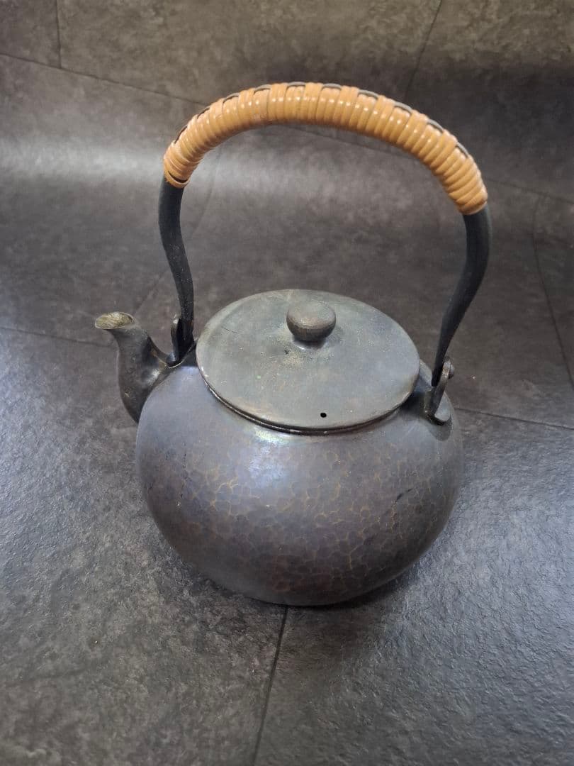 玉川堂　湯沸　薬缶　やかん　銅器　水注　骨董　アンティーク