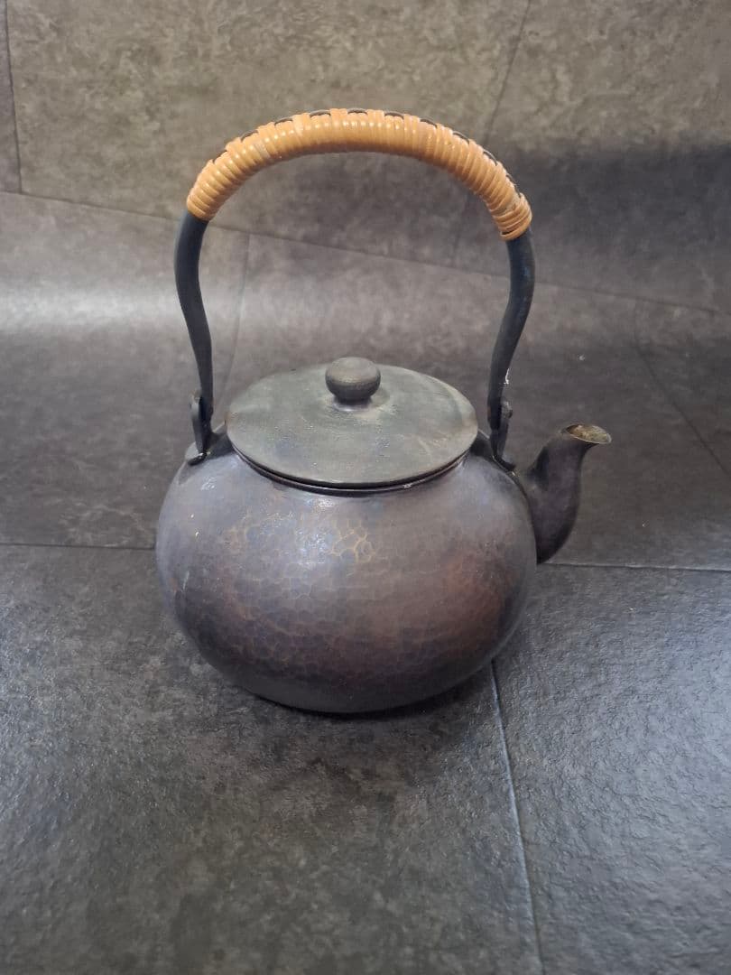 玉川堂　湯沸　薬缶　やかん　銅器　水注　骨董　アンティーク