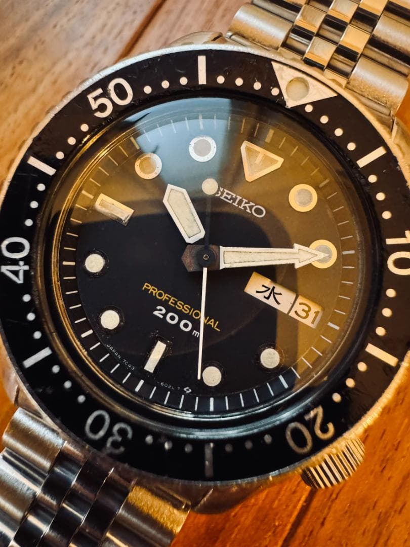 SEIKO 7C43-6010 セイコーダイバー レトロ ジュビリーブレス