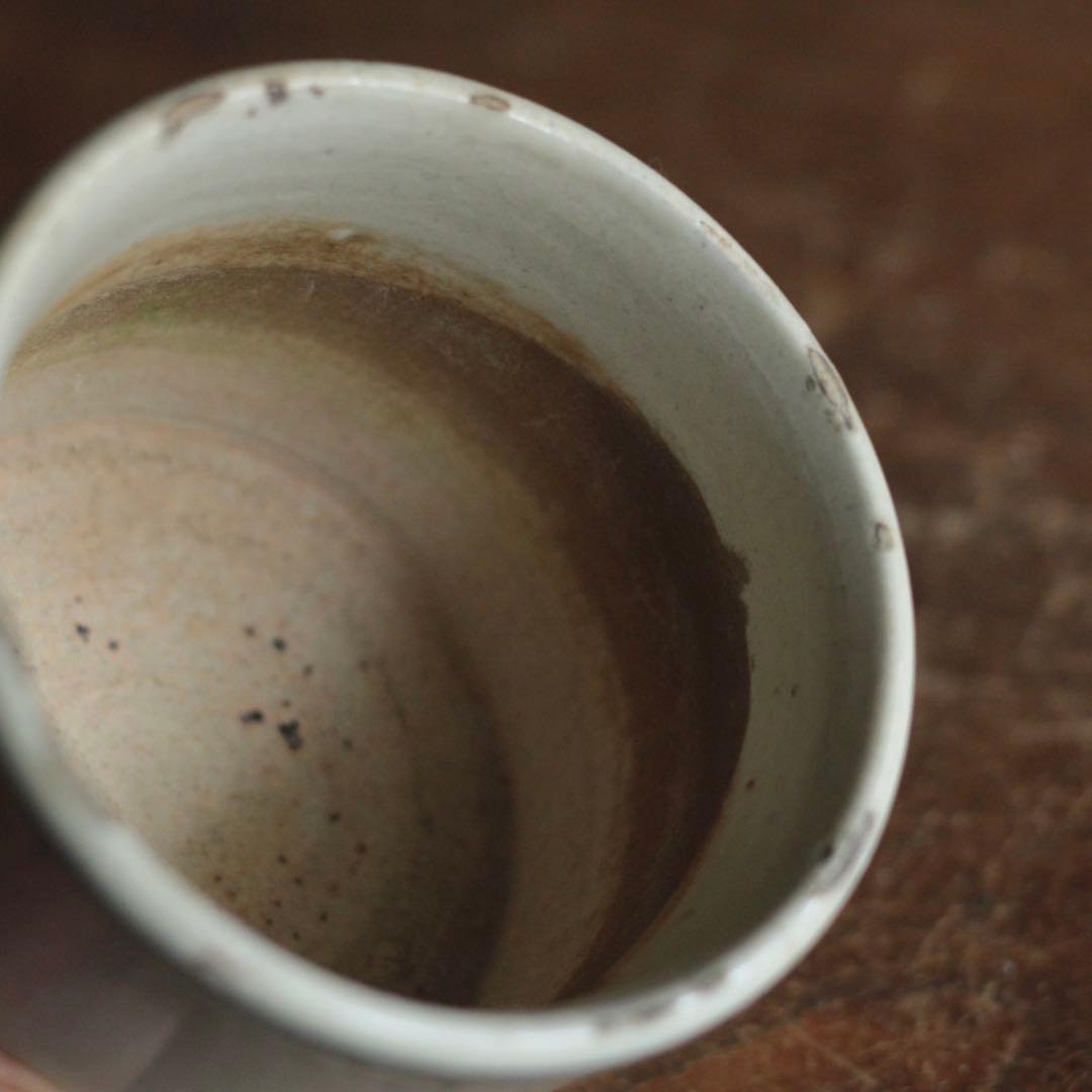古染付 火入 筒茶碗 茶道具 古美術 中国美術 古道具 アンティーク