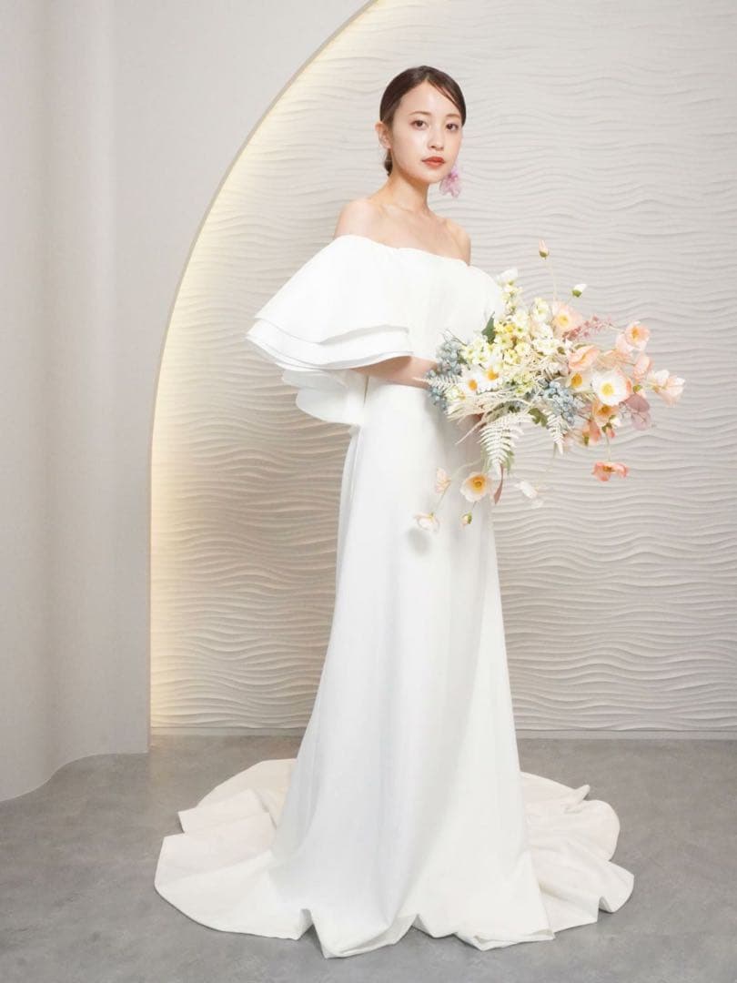 2wayティアードフレアスリーブ スレンダードレス 11号