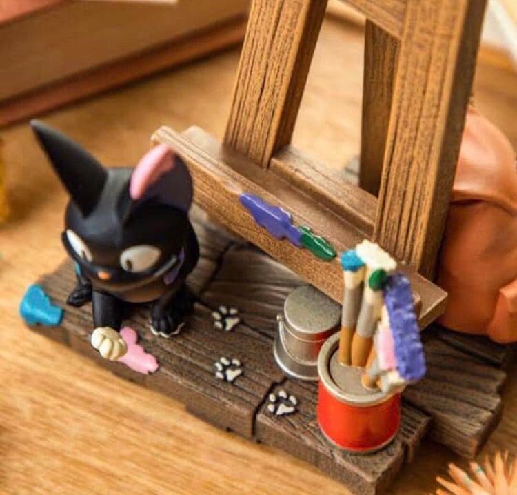 【超希少】ジブリ魔女の宅急便 カレンダー付きジオラマスタンド ウルスラの部屋