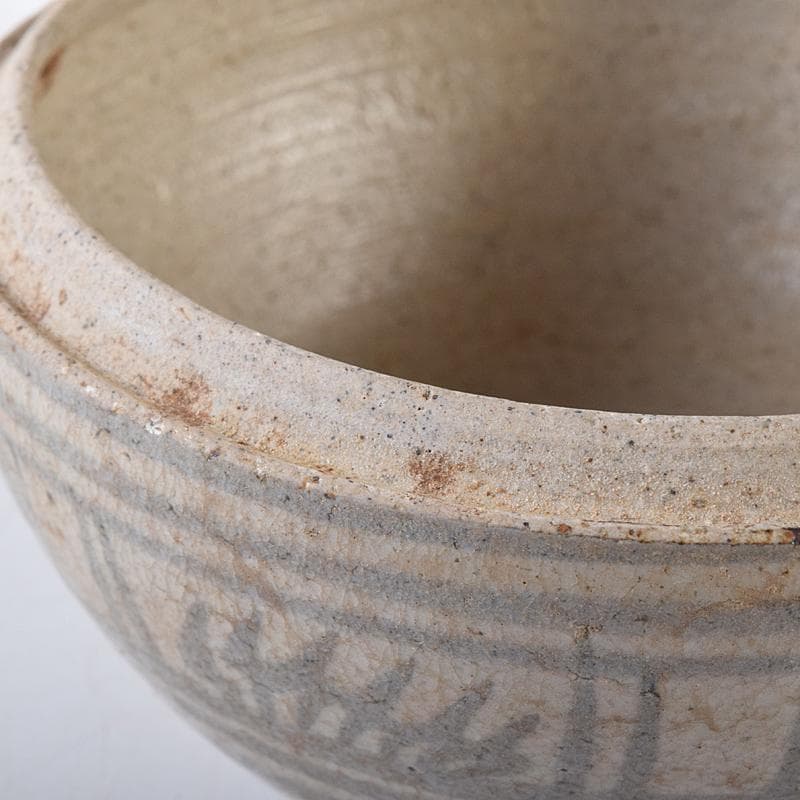 タイ古陶磁　スンコロク　宋胡録　合子　蓋物　時代箱付　V　R8164