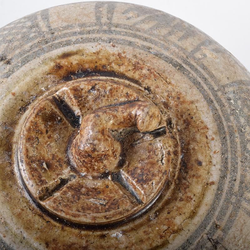 タイ古陶磁　スンコロク　宋胡録　合子　蓋物　時代箱付　V　R8164