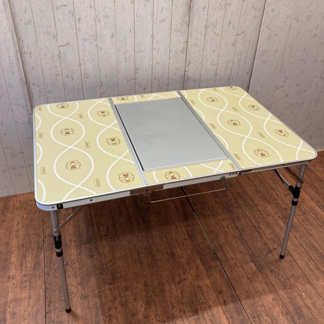 コールマン アウトドアテーブル グリルラック バーベキュー スリム 三つ折り