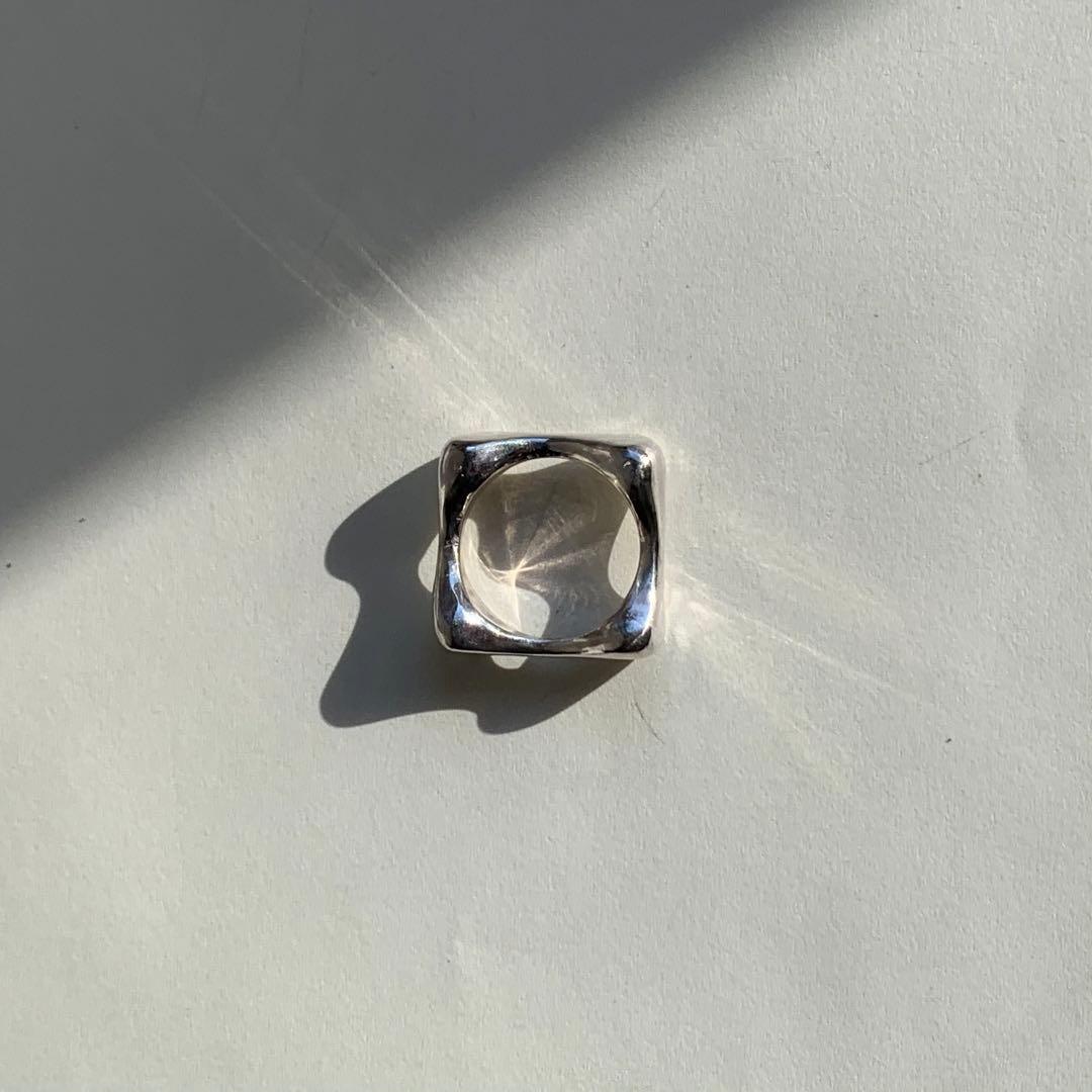 vintage シルバーリング silver925 デザインリング アート