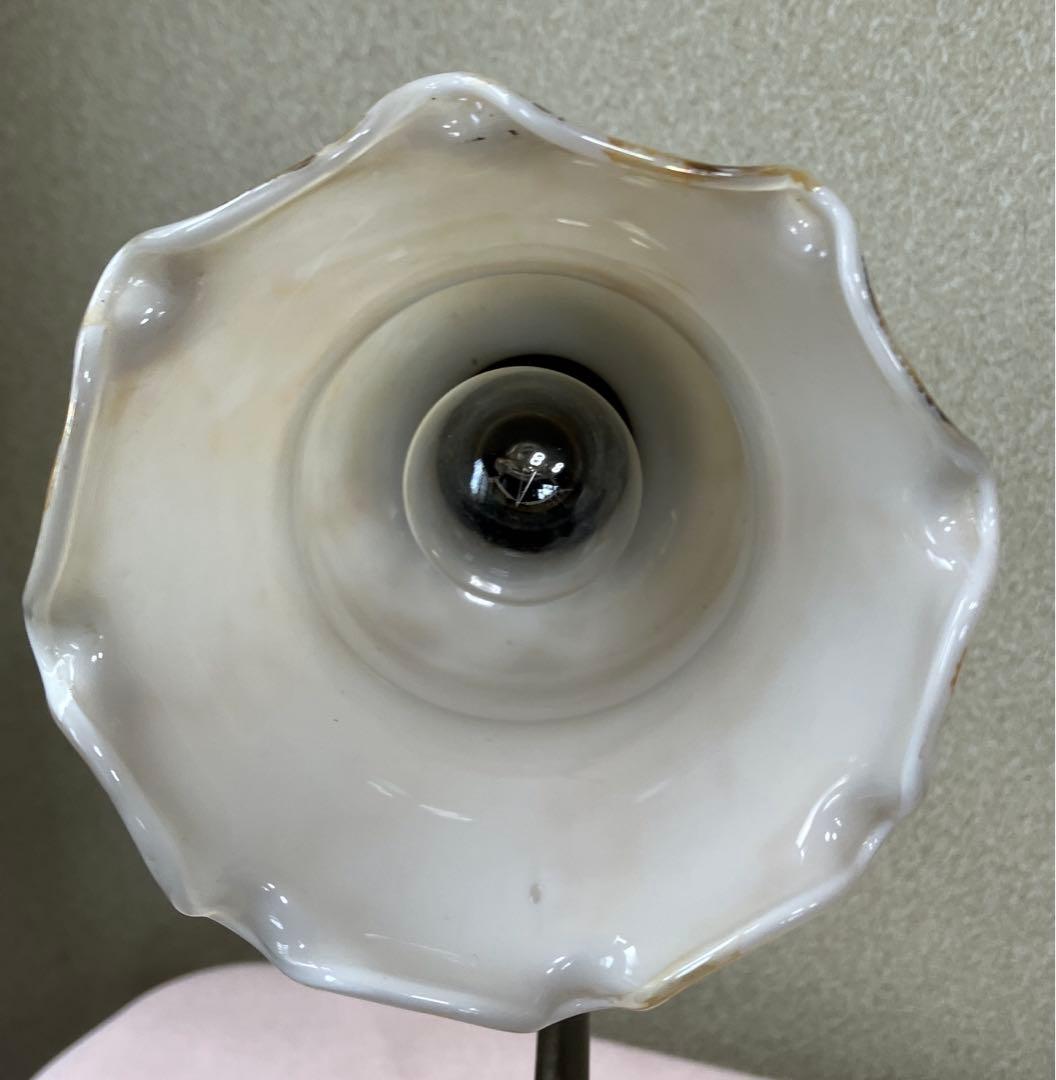 アンティークテーブルライト　レトロ　台座 萩焼 レトロ