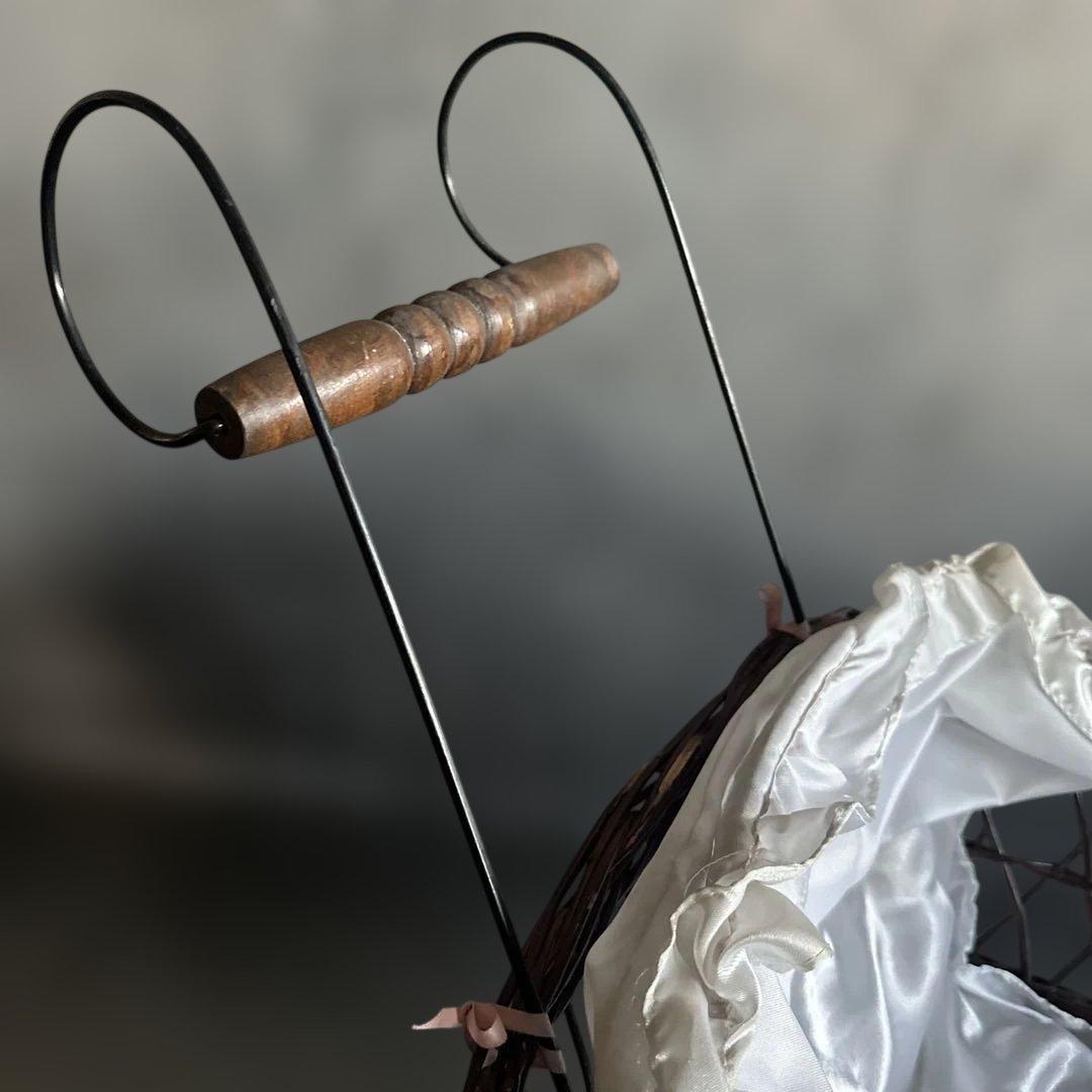 めちゃくちゃ可愛い！人形用　クラシック ベビーカー ブラウン