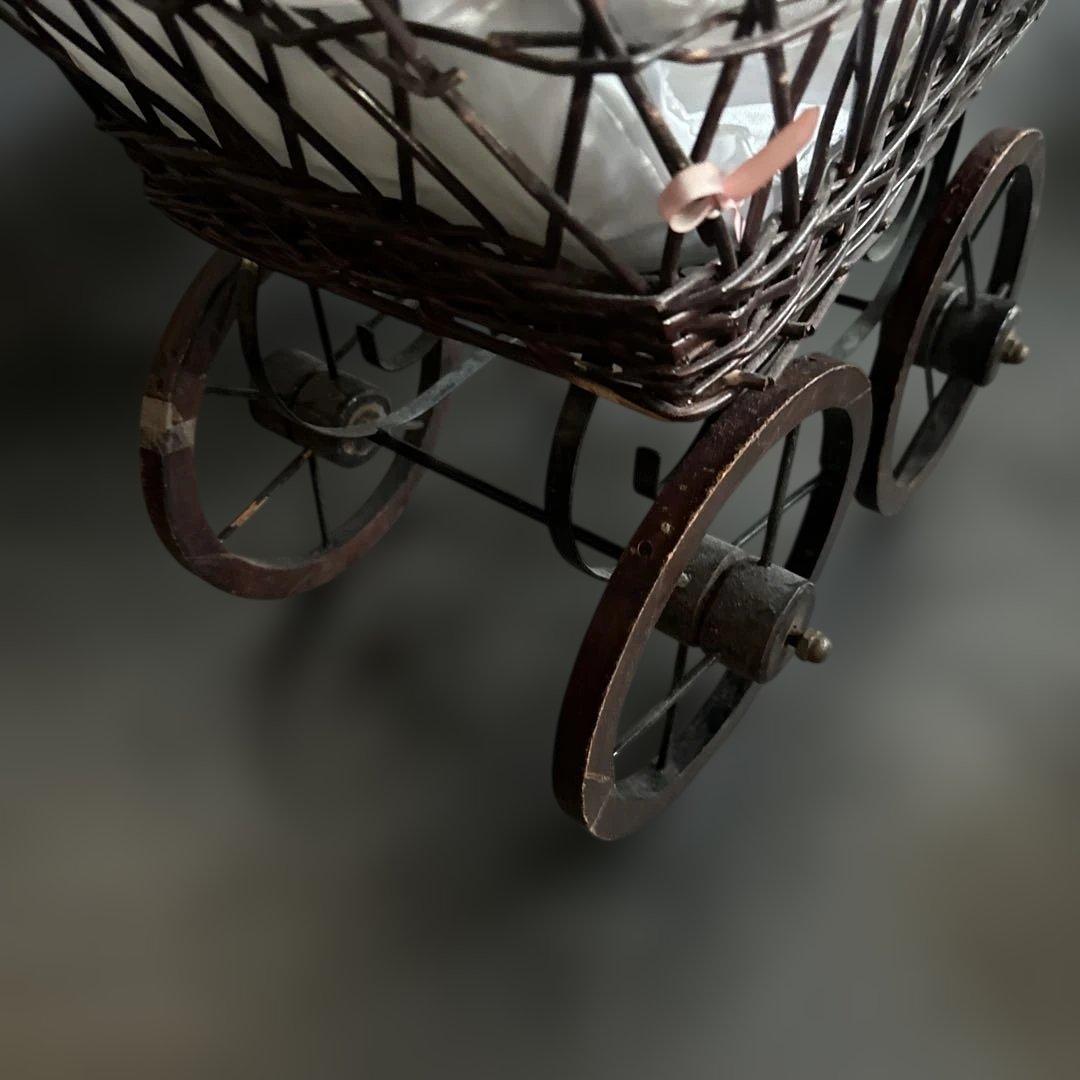 めちゃくちゃ可愛い！人形用　クラシック ベビーカー ブラウン