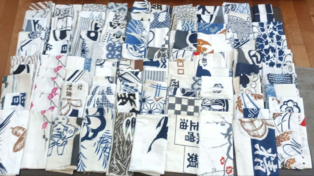 最終値下げ　昭和レトロ✩ひょうたん　米　　手ぬぐいセット　大量まとめて　100枚