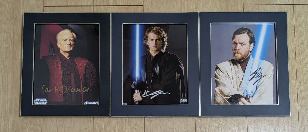 1/16迄出品　STARWARS　ヘイデン、ユアン、イアン直筆サイン　SWAU