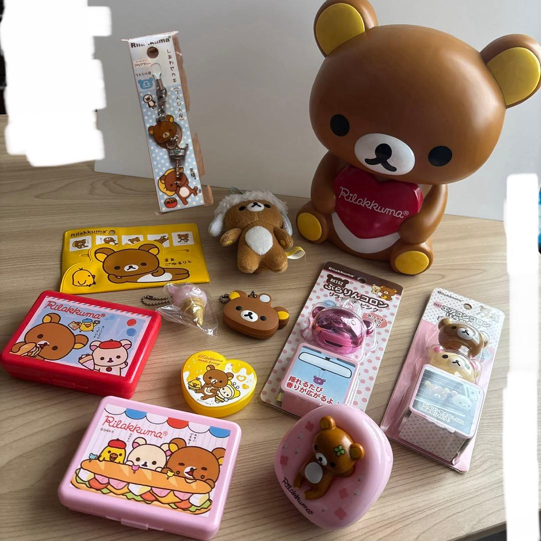 サンエックス　リラックマ　グッズ　まとめ売り　貯金箱　小物ケース　マスコット