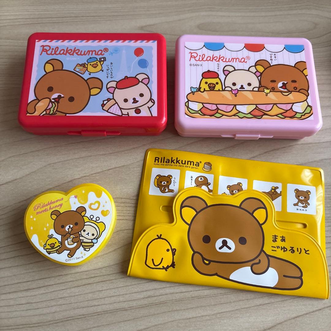 サンエックス　リラックマ　グッズ　まとめ売り　貯金箱　小物ケース　マスコット