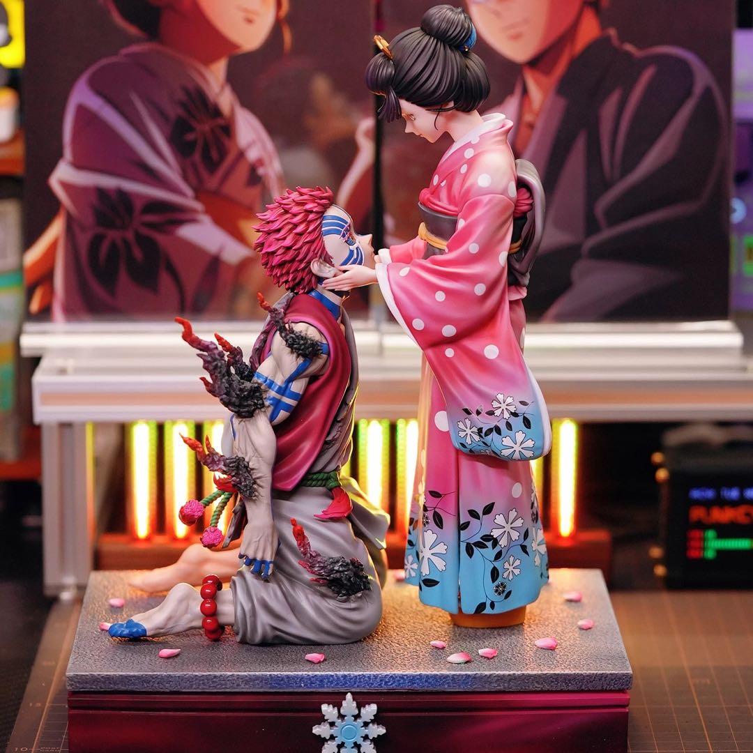 鬼滅の刃 猗窩座 恋雪 フィギュア ガレージキット