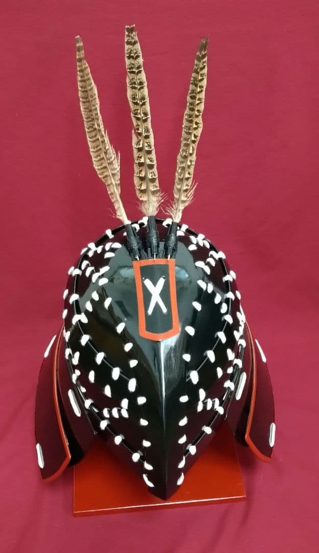 受注専用　衝角付冑　顎紐付き