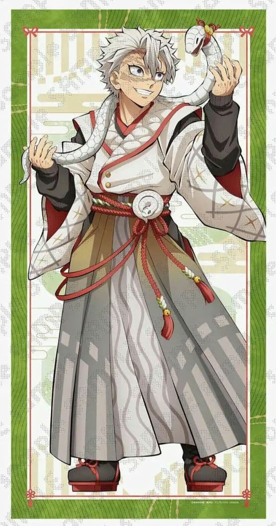 鬼滅の刃 タペストリー 不死川実弥 巳年 等身大絵巻