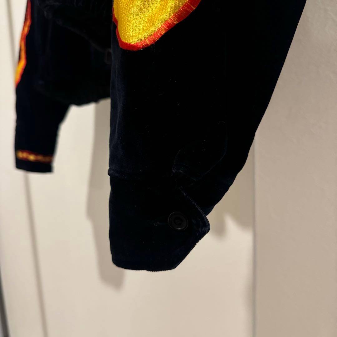 〈レア〉Harley-Davidson フレイム刺繍ベロアジャケット
