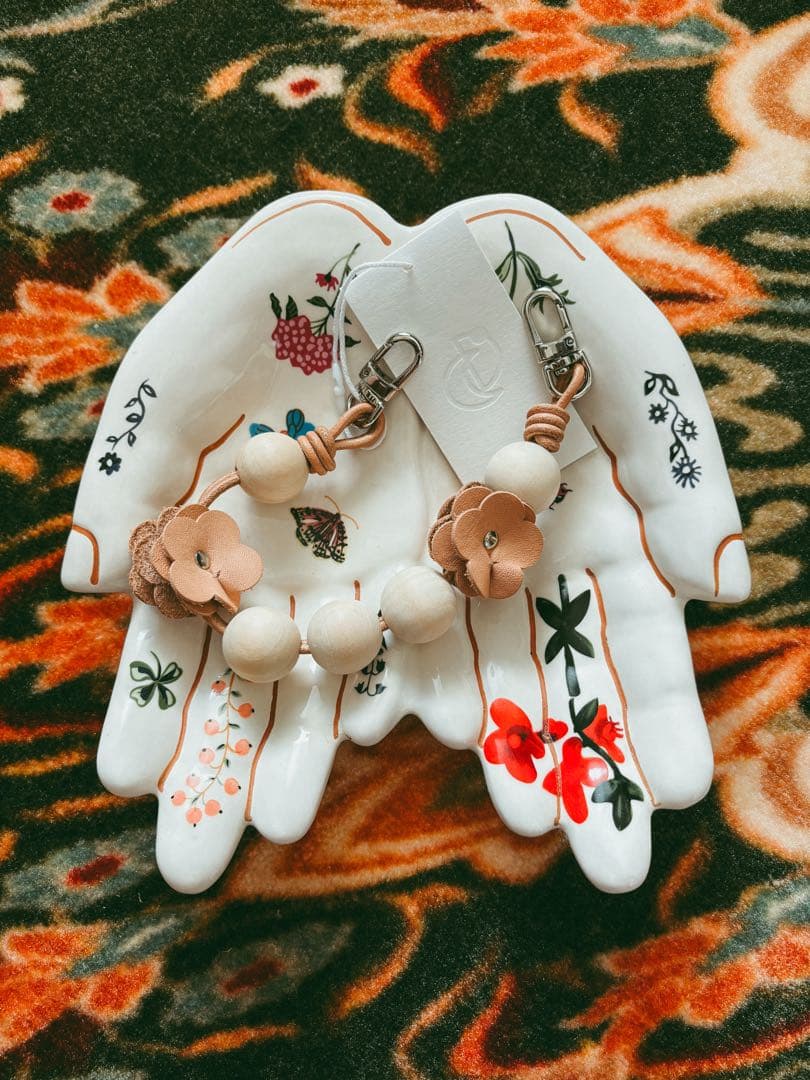 スマホアクセサリー DECO depuis 1985 3D FLOWER MALTI CHAIN