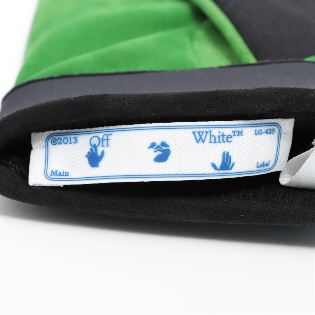 【極・レア品】オフホワイト メンズ 手袋 ブラック×グリーン Gloves