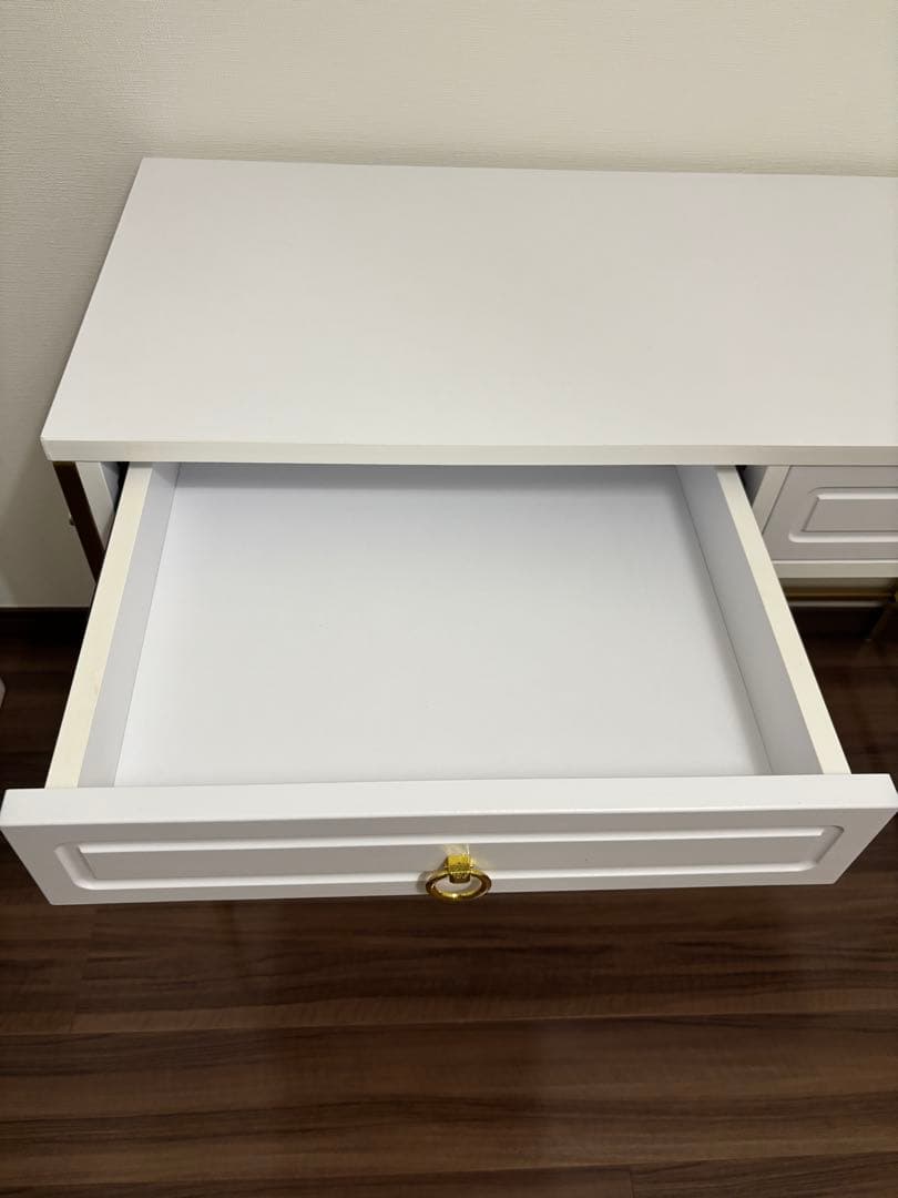 送料込み★幅98 コンソールデスク ゴールド脚 LOWYA