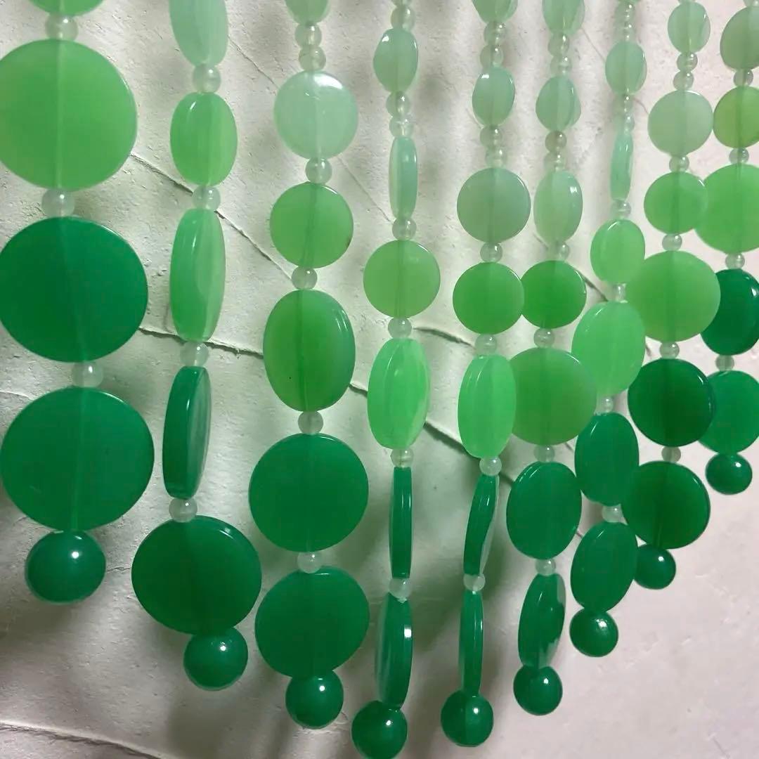 昭和　レトロ　ポップ　珠 のれん　暖簾　プラ