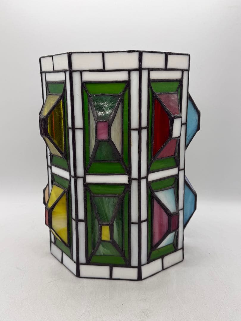 時代　ステンドガラス　ランプシェード　インテリア　置物　送料込み260113