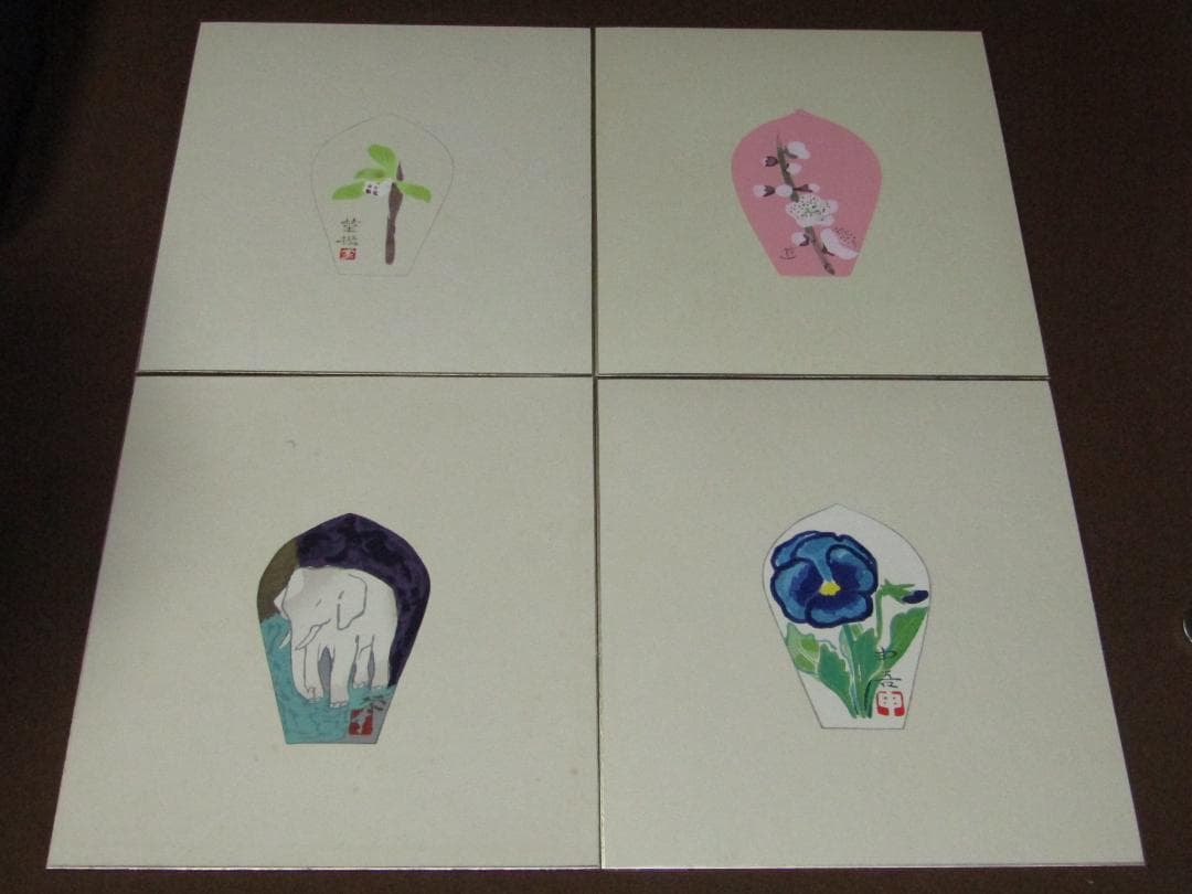 真作保証【散華　著名画家原画　徳力富吉郎　木版画　十二ヵ月　薬師寺】美品