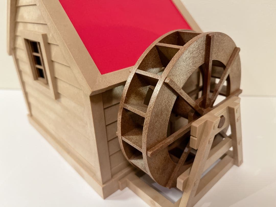 シルバニアファミリー　村の水車小屋　箱付き　初期